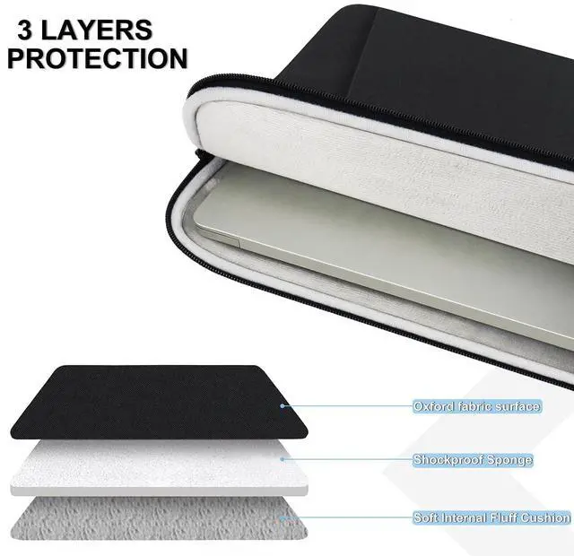 Alt view image 6 of 7 - 14Inch Laptop Sleeve, Water Resistant Shockproof Protective Computer Cover