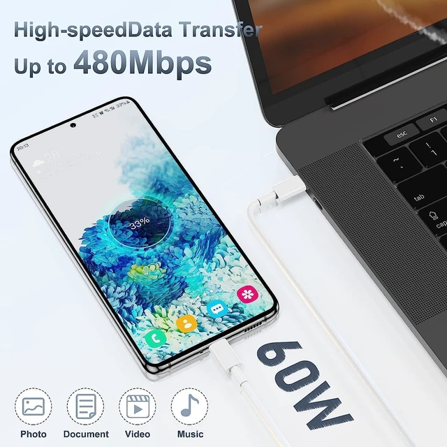 Alt view image 4 of 6 - 20W USB-C Fast Charger with 10ft Type-C to C Cable for Apple iPhone 17 Pro Max/17 Air/16 Pro/16 Plus/15 Pro/15 Mini, iPad, AirPods
