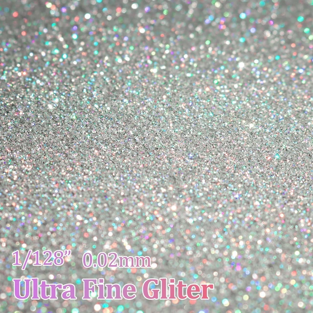 Alt view image 5 of 7 - Renfio Holographic Silver Ultra Fine Glitter Powder 3.5oz 100g for Resin