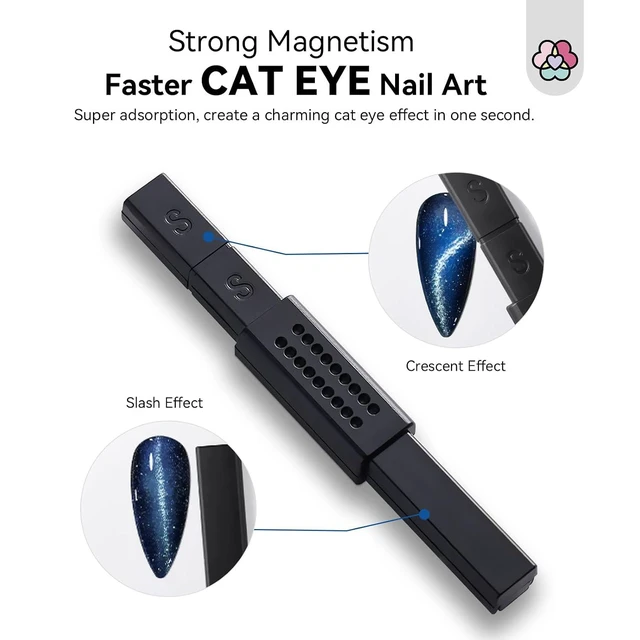 Alt view image 4 of 6 - SAVILAND Cat Eye Magnet 9PCS for Gel Nail Polish Nail Art Tool