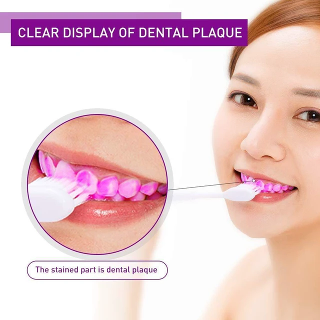 Alt view image 2 of 6 - Dental Plaque Disclosing Tablets for Kids & Adults, 36 Count - Shows Plaque by Changing Color, Helps Teach Brushing Habits