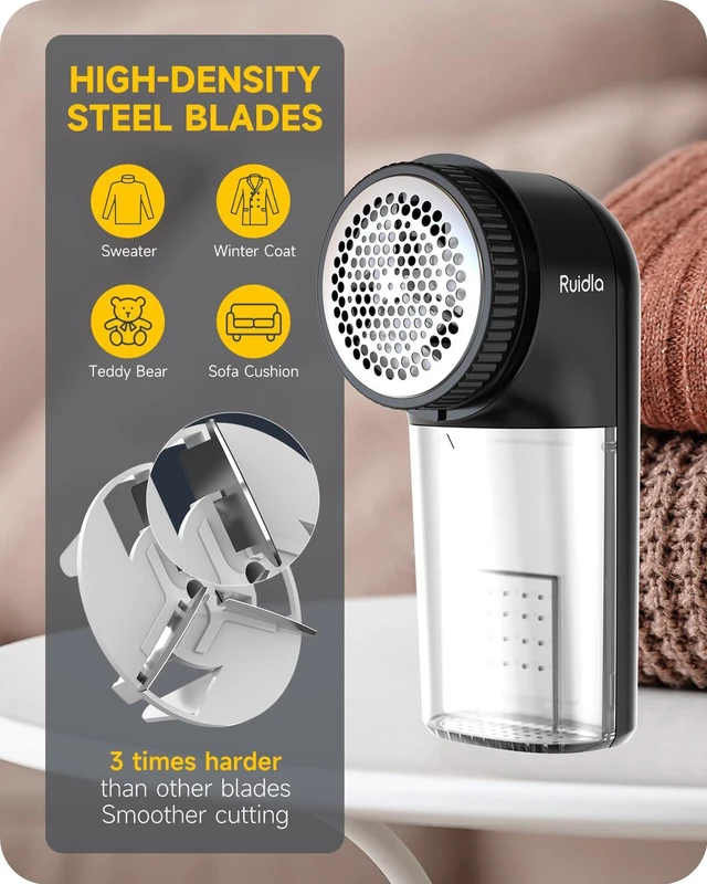 Alt view image 2 of 6 - Ruidla Fabric Shaver Lint Remover, Sweater Shaver