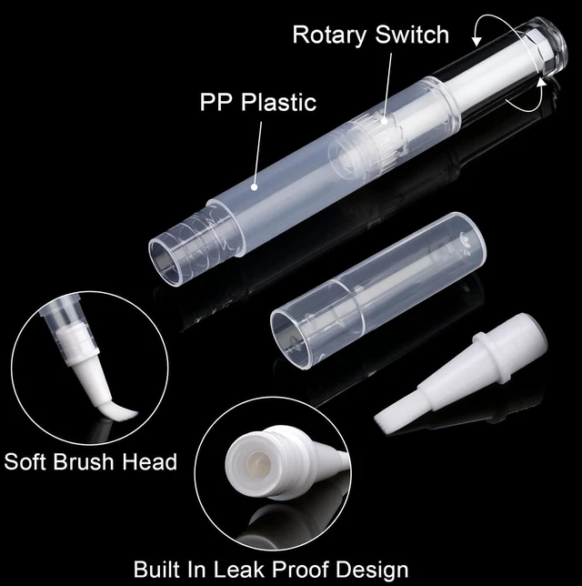 Alt view image 2 of 7 - 10 Pcs 3ml Refillable Cuticle Oil Pens, Empty Nail Twist Pen with Brush