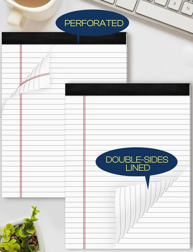 Alt view image 2 of 6 - Legal Note Pads 8.5 x 11 White 2 Pack