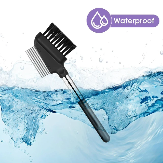Alt view image 7 of 7 - 2 Pack Metal Eyelash Comb & Separator Brush, Eyebrow Grooming Tool with Short Handle for Women