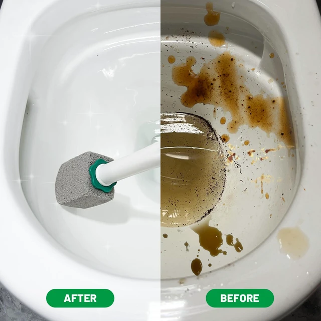 Alt view image 4 of 6 - Pumice Stone Toilet Bowl Cleaner for Hard Water Ring and Stains (01)