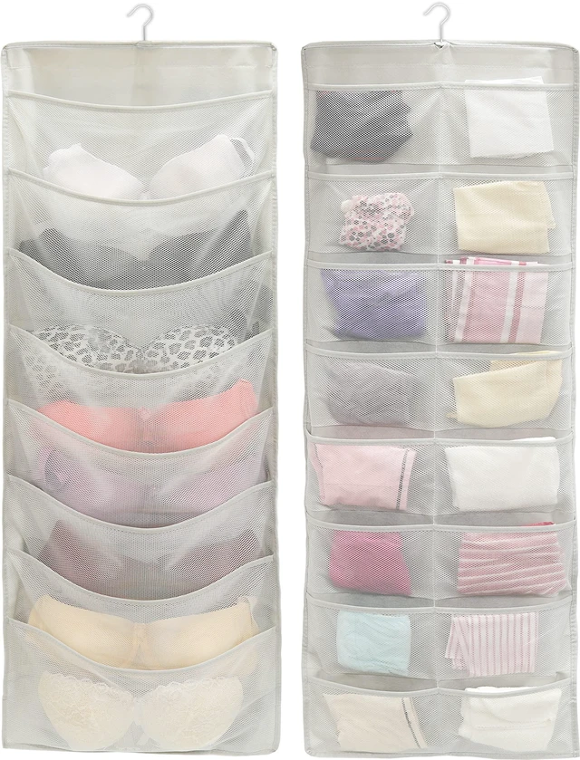Main image of Simple Houseware 24-Pocket Double-Sided Hanging Closet Organizer