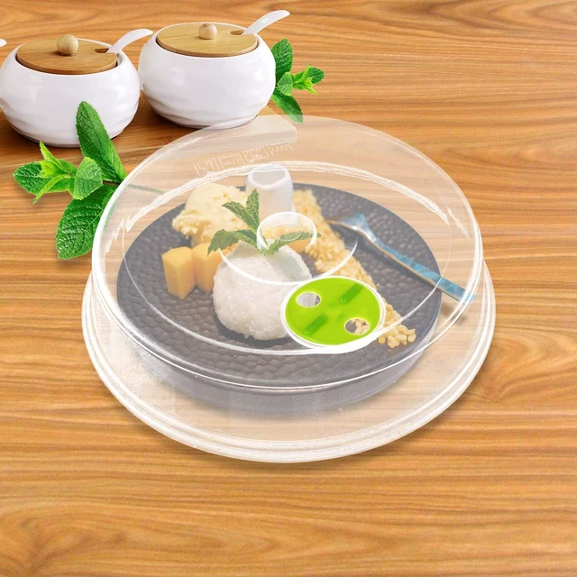 Alt view image 5 of 7 - Set of 5 Microwave Plate Covers with Adjustable Steam Vents, Mixed Sizes for Large & Small Food Plates Bowls