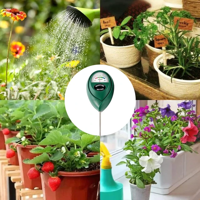 Alt view image 3 of 7 - Soil Moisture Meter Moisture Sensor Hygrometer for Indoor Outdoor Plant Care, No Battery Needed, Green