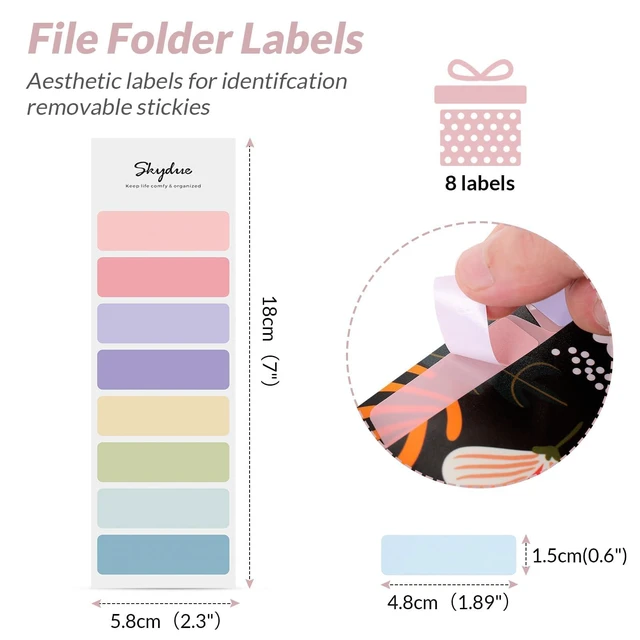 Alt view image 4 of 7 - SKYDUE Expanding File Folder with 5 Pockets, Floral Accordion Organizer for Documents, Portable Receipts, School Office Supplies, Black