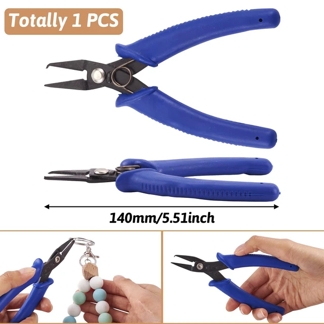 Alt view image 5 of 7 - Beadthoven Split Ring Opening Pliers, Gunmetal, 140mm, for Jewelry Making, Key Chain, and Jump Rings