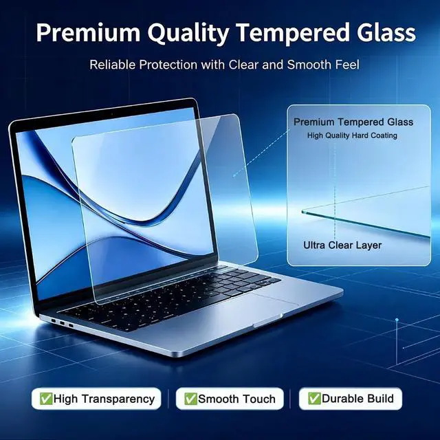 Alt view image 3 of 5 - YINOVEEN Tempered Glass Screen Protector for Dell 15.6 Inch