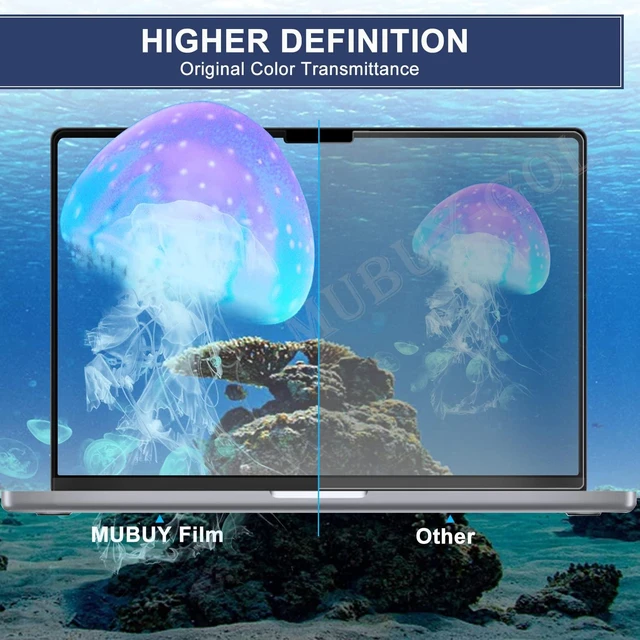Alt view image 2 of 5 - MUBUY-GOL 2-Pack Anti-Glare Screen Protector for ASUS ROG Strix Scar/G18, TUF Gaming A18, Razer Blade 18 & Acer Predator Helios Neo 18 Laptops Anti Fingerprint (Matte) Shield