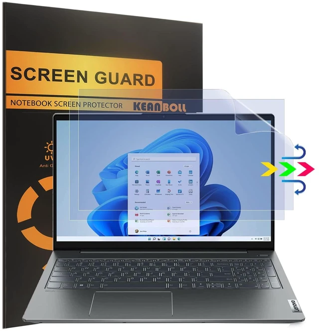 Main image of 2-Pack Blocking Blue Light Screen Protector for Lenovo 15.6" Laptops ^^ Compatible with IdeaPad 15, Legion 5/5i/5p/7/7i 15.6", TinkPad 15, TinkBook 15, Lenovo V15, LOQ 15Anti Blue Light Glar