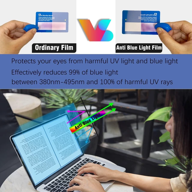 Alt view image 3 of 5 - KEANBOLL 2 Pack Anti Blue Light (Matte) Screen Protector for HP Laptops 15.6" HP 250/255 G10HP Pavilion/OMEN/ENVY/EliteBook/ProBook/ZBook/Victus/ChromeBook 15.6-Inch Laptop, Blue Light Blocking