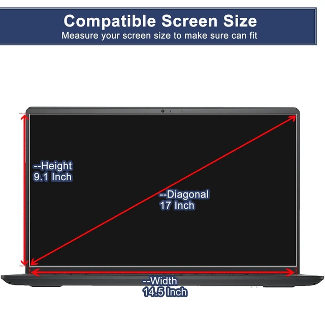 Alt view image 2 of 5 - 17 Inch Anti Blue Light Screen Protector for Acer Predator Triton 17x, ASUS ProArt StudioBook Pro X W730, Dell XPS/Precision 17, LG Gram/Gram Pro/UltraPc 17, MSI Vector/Pulse/Creator/Raide