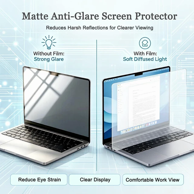 Alt view image 2 of 5 - 2 Pack Anti-Glare Screen Protector for Dell Pro Max 18 Plus (MB18250)