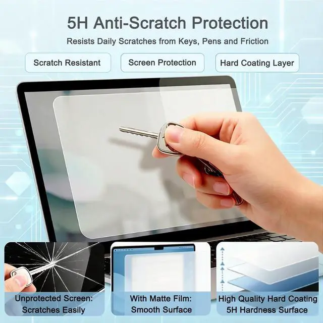 Alt view image 3 of 5 - 2 Pack Anti-Glare Screen Protector for Dell Pro Max 18 Plus (MB18250)