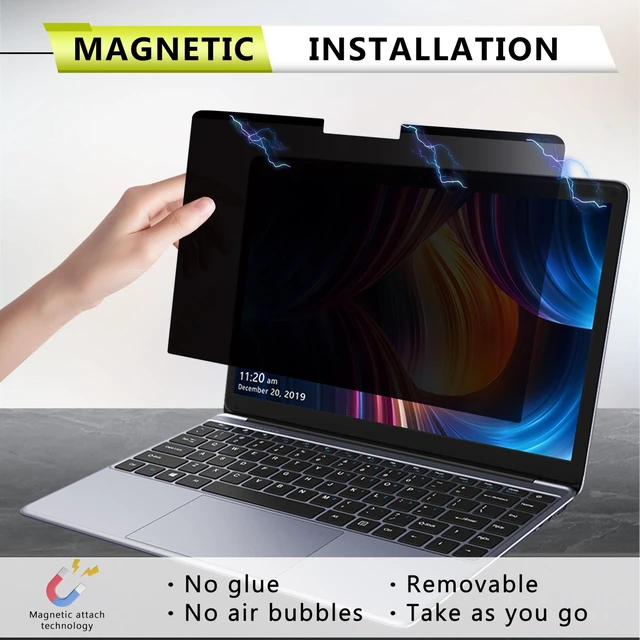 Alt view image 4 of 5 - Removable Privacy Screen Protector for 2026 MacBook Neo 13 A18 Pro Laptop