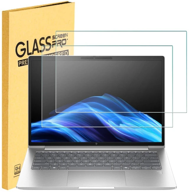 Main image of 2 Pack Tempered Glass Screen Protector for HP OmniBook 3 14OmniBook 5 14OmniBook 7 14Chromebook 14-Inch Laptops, 9H Hardness, Bubble Free, Anti Scratch