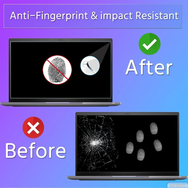Alt view image 5 of 5 - 2 Pack Tempered Glass Screen Protector for HP OmniBook 3 14OmniBook 5 14OmniBook 7 14Chromebook 14-Inch Laptops, 9H Hardness, Bubble Free, Anti Scratch