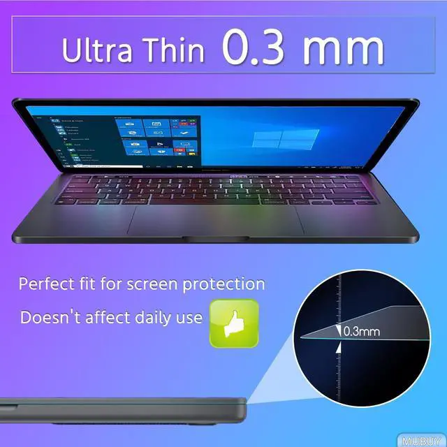 Alt view image 3 of 5 - Tempered Glass Screen Protector for HP OmniBook 3 16 & HP OmniBook 5 16 & OmniBook 7 16/HP OMEN 16/Envy 16/Spectre 16/ZBook 16 & EliteBook 16-Inch Laptop, 9H Hardness, Ultra Clear, Anti-Scratch