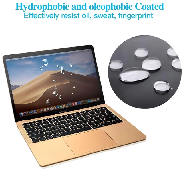 Alt view image 5 of 5 - F FORITO 2 PACK Anti Glare Laptop Screen Protector Compatible with 2018-2020 MacBook Air 13 with Touch ID Version A1932 A2179 A2337 M1, Anti-scratch & Anti-fingerprint (Matte) Screen Filter