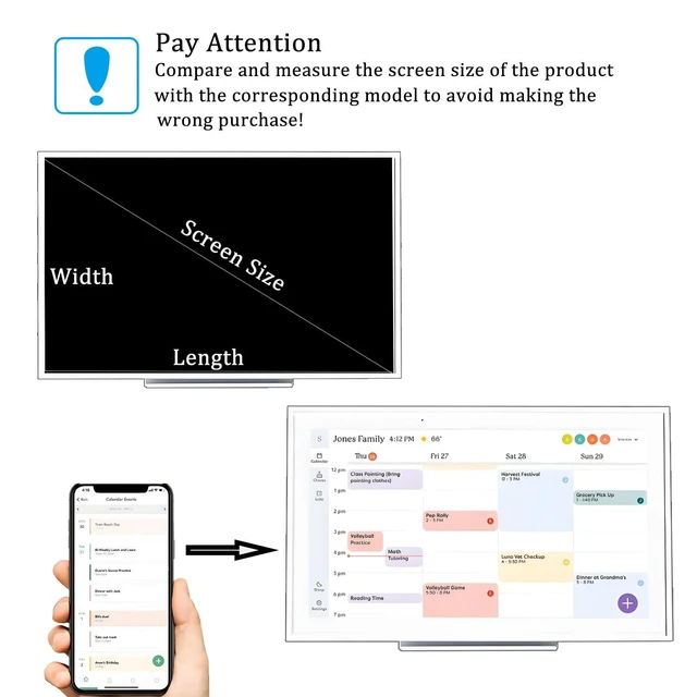 Alt view image 2 of 5 - i-Tensodo Tempered Glass Screen Protector for Digital Picture Frame WiFi 15.6 Inch, 9H Hardness,HD Clear, Anti-Scratch