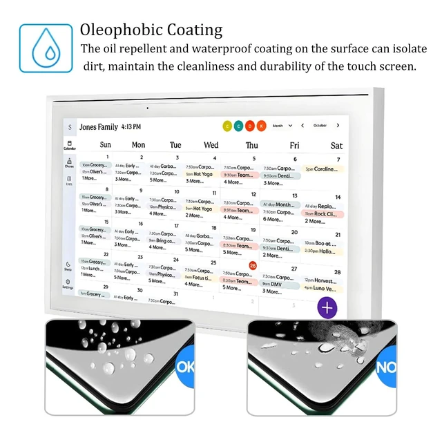 Alt view image 5 of 5 - i-Tensodo Tempered Glass Screen Protector for Digital Picture Frame WiFi 15.6 Inch, 9H Hardness,HD Clear, Anti-Scratch