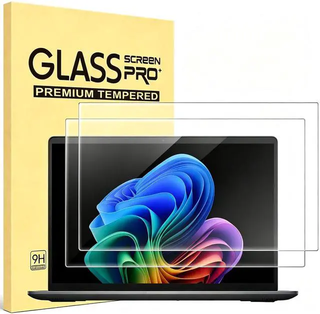 Main image of 2 Pack 13.3 inch Laptop Tempered Glass Screen Protector for HP/Dell/Sony/ASUS/Samsung/Lenovo/Acer/MSI/LG/Razer Blade 13.3" 16:9 Laptop, 9H, Anti Fingerprint, Bubble Free(30