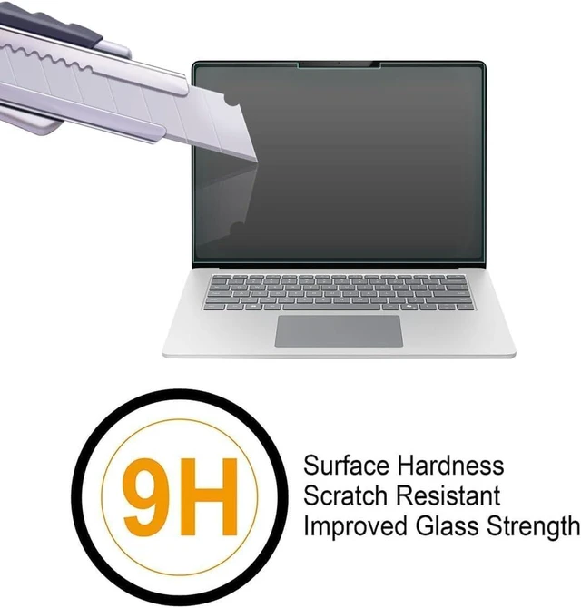 Alt view image 2 of 5 - Supershieldz Designed for Microsoft Surface Laptop 7 (15 inch) Tempered Glass Screen Protector, Anti Scratch, Bubble Free