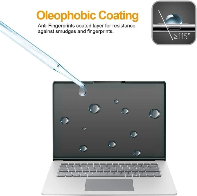 Alt view image 3 of 5 - Supershieldz Designed for Microsoft Surface Laptop 7 (15 inch) Tempered Glass Screen Protector, Anti Scratch, Bubble Free