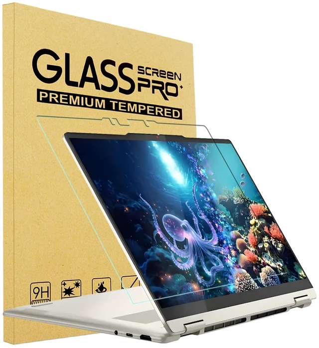 Main image of i-Tensodo 14 Inch Tempered Glass Screen Protector for 2026-2025 Lenovo Yoga 7 / 7i 2-in-1 14" (14ILL10 14AKP10) Touchscreen Laptop, 9H, Anti-Scratch