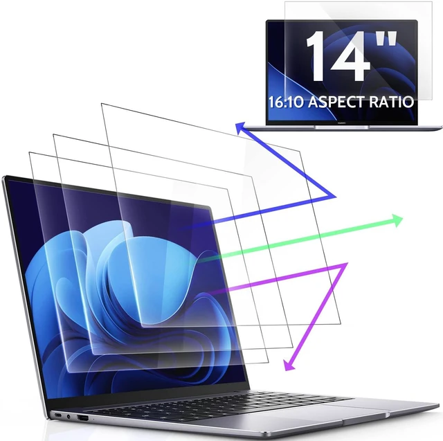 Main image of Peslv 3 Pack 14 Inch 16:10 Anti Blue Light Screen Protector for Laptop