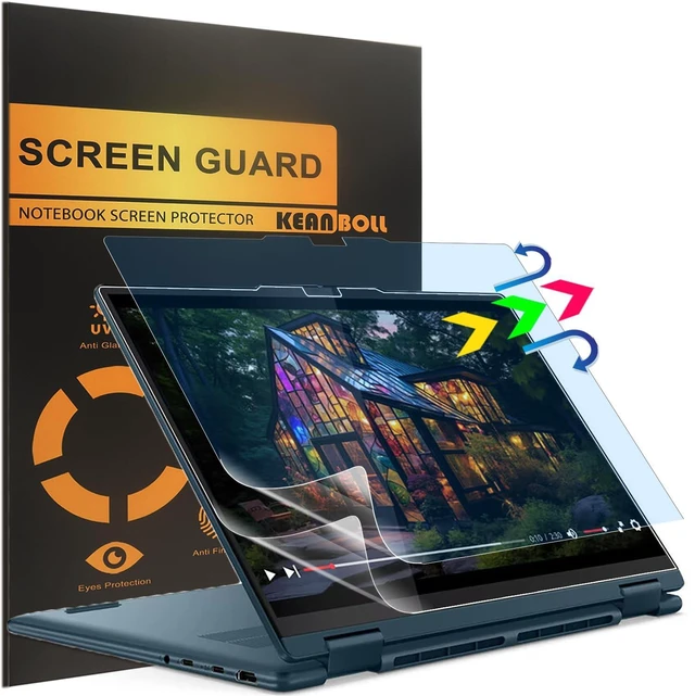 Main image of KEANBOLL 2 Pack Anti Blue Light Glare (Matte) Screen Protector for Lenovo Yoga 7i 2-in-1 Aura Edition 14" (14IPH11) / Yoga 7a 2-in-1 14" (14AGP11) Touchscreen Laptop - 2026 New Model