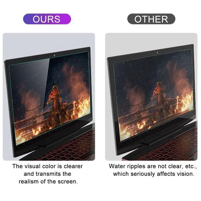 Alt view image 4 of 5 - Tempered Glass Screen Protector for HP 15.6 Laptop/HP Envy x360 15.6/HP Pavilion 15.6/HP OMEN 15.6, HP Probook 15.6, HP EliteBook 15.6/OmniBook 15.6 inch Laptop, Ultra Clear, 9H, Anti Fingerprin