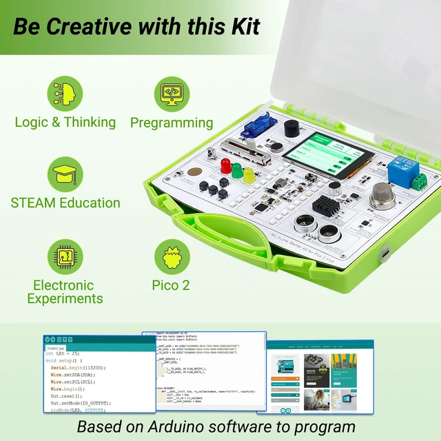 Alt view image 5 of 5 - ELECROW All-in-one Starter Kit for Pico 2 RP2350