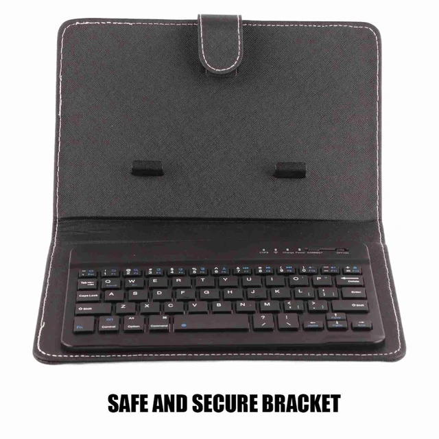 Alt view image 5 of 5 - Cuifati Bluetooth Keyboard & Case,2 in 1 Stylish Folio Stand case Cover + Detachable 3.0 Bluetooth Keyboard,for 4.5"-6.8" Android, and iOS Phones(Black)