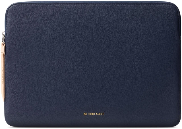 Main image of Comfyable Leather Laptop Sleeve Compatible with 16 Inch MacBook Pro M5 Pro/Max & 15 Inch MacBook Air M5 2026 (Loose Fit), Blue