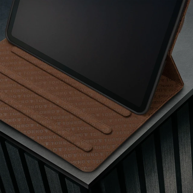 Alt view image 4 of 5 - TORRO Case Compatible with iPad Pro 11 M5 / M4 (2025/2024) Premium Leather iPad Pro 11 2025/2024 Case with Stand Function, Apple Pencil Connectivity and Wake/Sleep Function (Dark Brown)