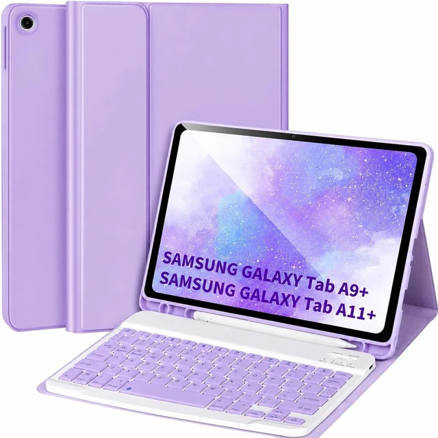 Main image of Keyboard Case for Samsung Galaxy Tab A9+/A11+ Plus 2023/2025 11,Purple