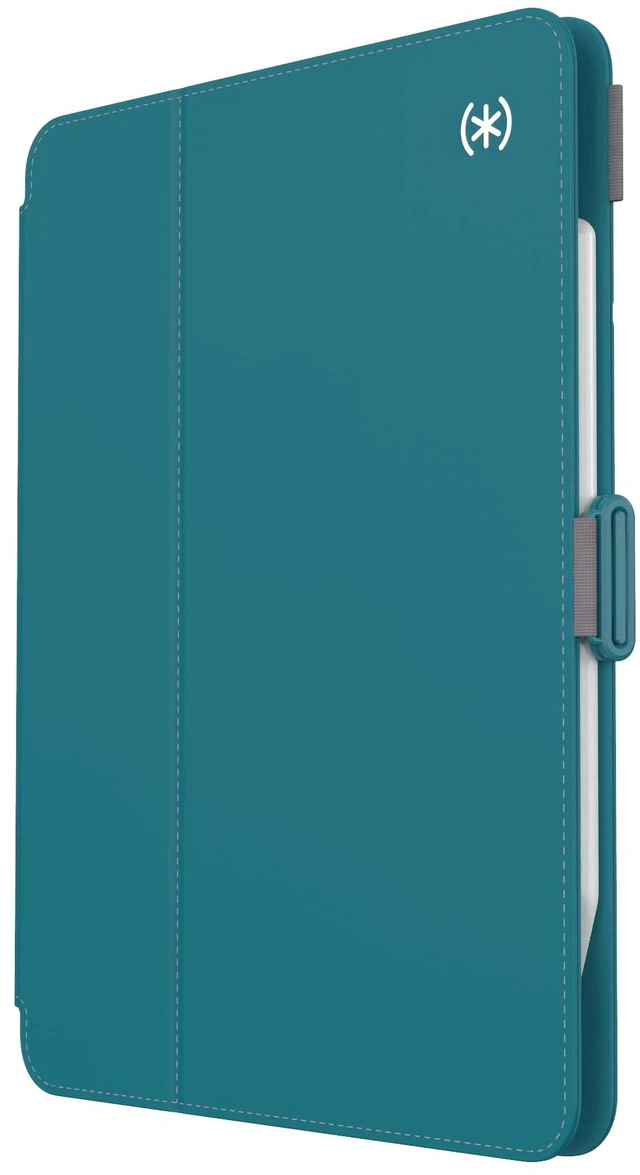 Main image of Speck Case for iPad Pro 4th Generation 11 Inch - Drop & Camera Protection, Slim Multi Range Stand, Apple Pencil Holder - Deep Sea Teal/Cloudy Grey/White