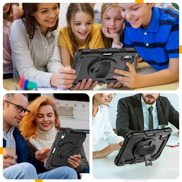 Alt view image 5 of 5 - Timecity for iPad mini 6/7 (A17 Pro) Generation Case with Pencil Holder