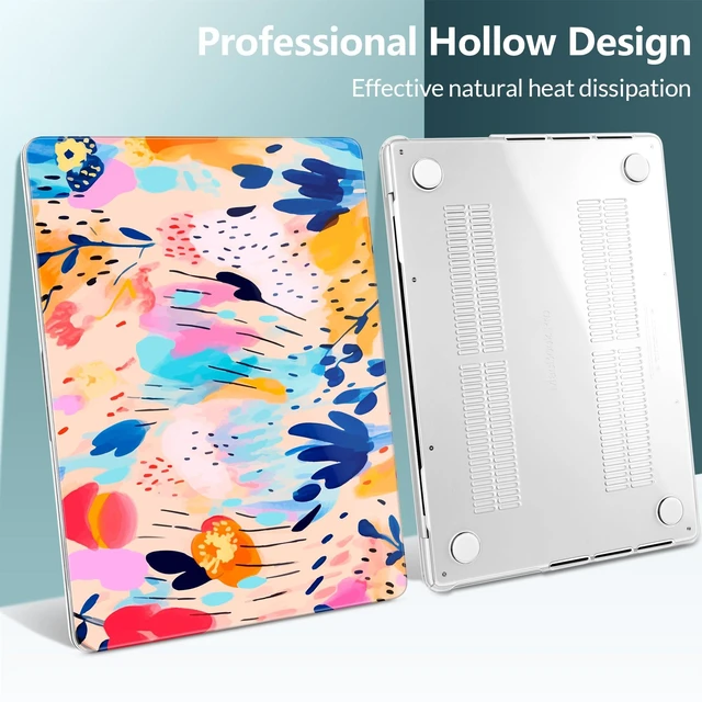 Alt view image 5 of 5 - TWOLSKOO Pattern Case for MacBook Pro 16 inch M1-M5 Pro/Max 2021-2026
