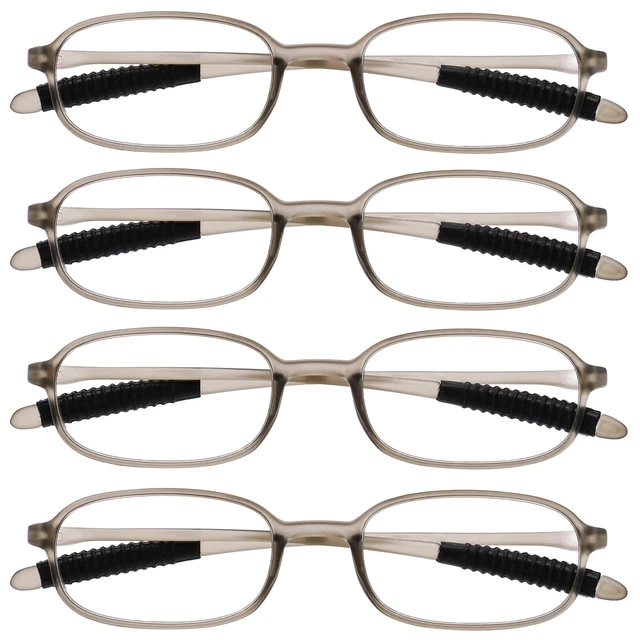 Main image of WEMOOTANTS 4 Packs 3.0 Grey Reading Glasses for Men Women's Blue Light Blocking Readers 1.0 1.5 2.0 2.5 300 3.5 4.0