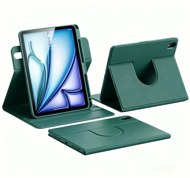 Main image of Vertical Case for iPad Air 11 inch M4/M3/M2 (2026/2025/2024)/ iPad Air 5th/4th Generation, Magnetic Detachable Smart Cover with Pencil Holder, It can Hold Keyboard (Teal)
