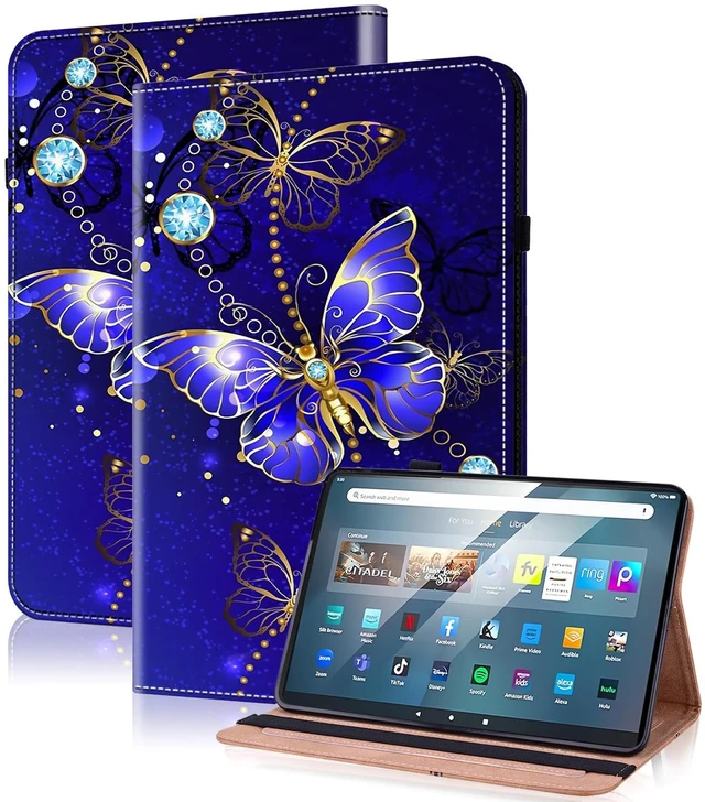 Main image of VODEFOX Case for Kindle Fire Max 11 Case (13th Generation, 2023 Release) 11", PU Leather Folio Stand Cover for Fire Max 11 Tablet - Diamond Butterfly