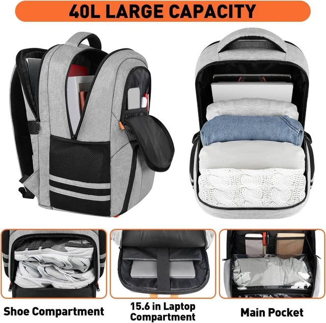 Alt view image 4 of 5 - Ytonet Gym Backpack for Men Women, Backpack for Men with Shoe Compartment
