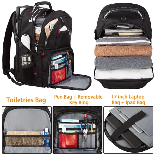 Alt view image 2 of 5 - LTINVECK Travel Laptop Backpack, Extra Large Backpack for Men Women, TSA Friendly Heavy Duty Big Business Computer Bag Tech Backpacks Bag Fit 17 Inch Laptops, RFID Backbag