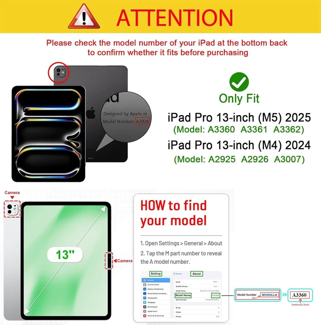 Alt view image 2 of 5 - UUcovers Kids Case for iPad Pro 13 inch M5/M4 (2025/2024) with Kickstand/Pencil Holder/Handle Stand Lightweight Soft EVA Foam Shockproof Heavy Duty Rugged Protection Kids Girls Boys Cover, Blue